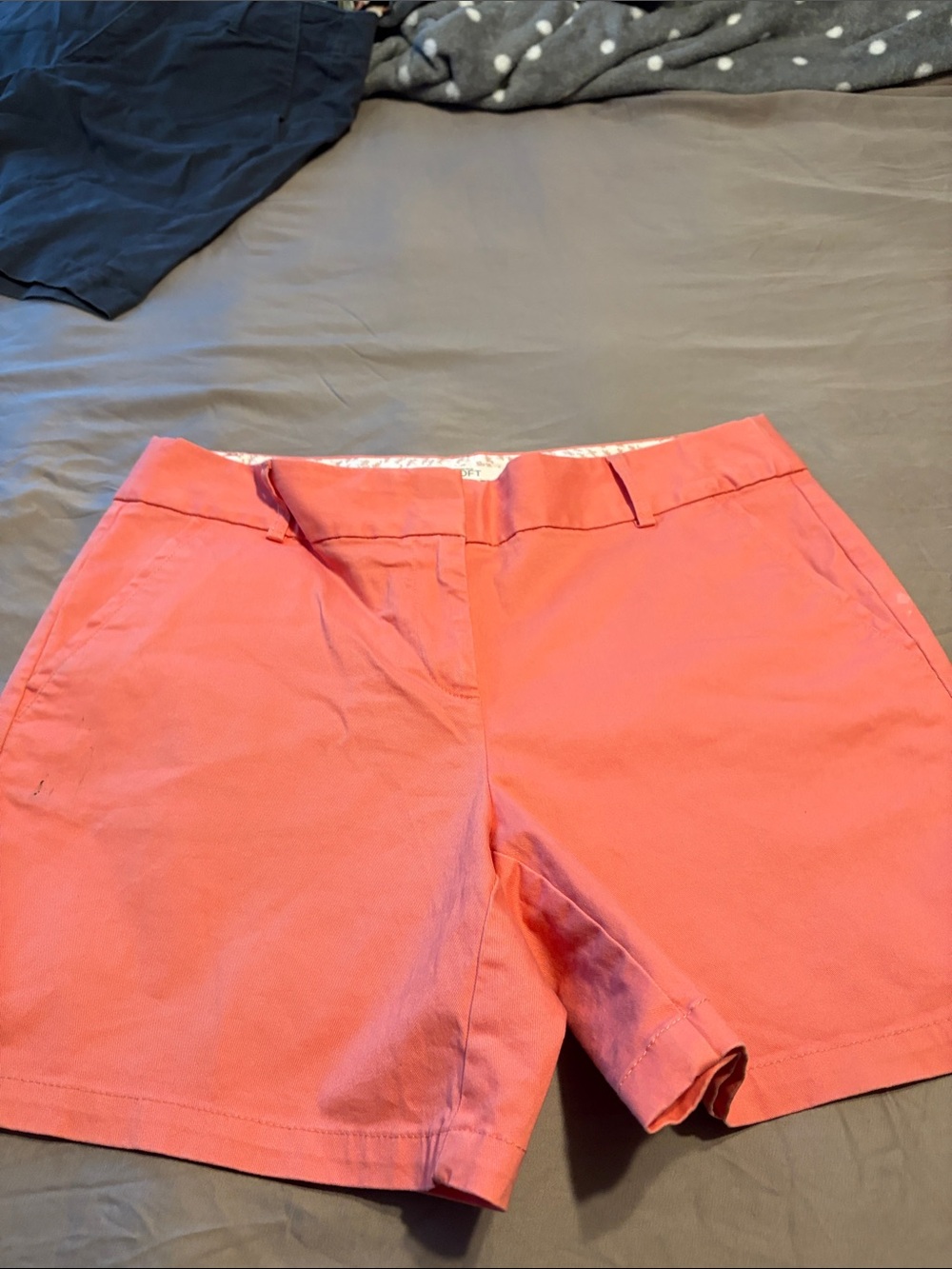 LOFT Coral Pink Bermuda Shorts